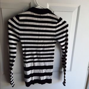 Black and White Turtle Neck